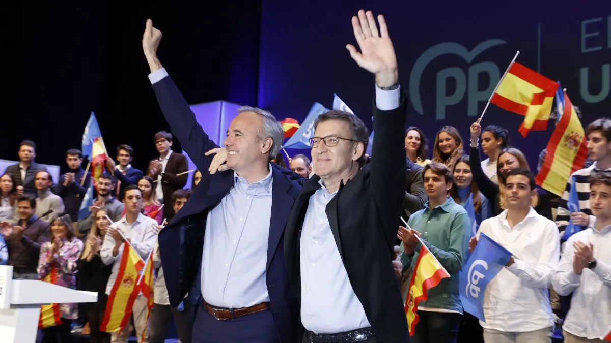 Feijóo apoya a Azcón en la campaña electoral de Aragón