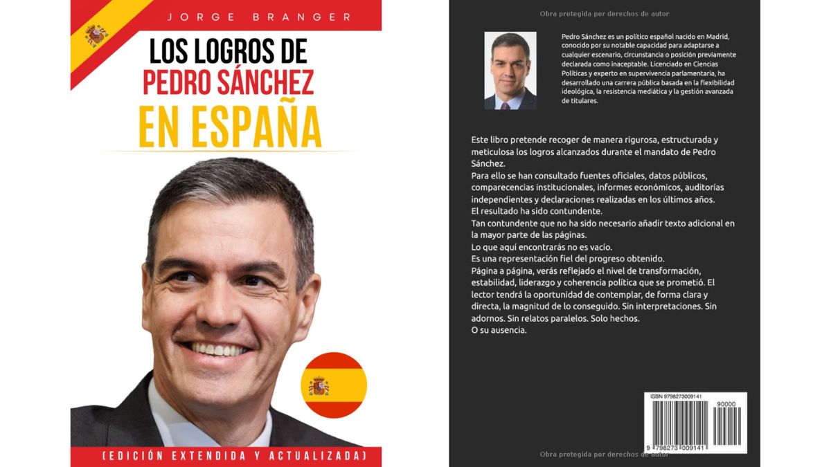 El libro en blanco de los logros de Pedro Sánchez en Amazon