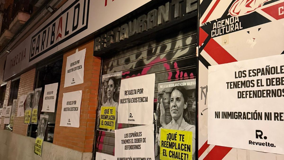 Revuelta vandaliza la Taberna Garibaldi de Pablo Iglesias