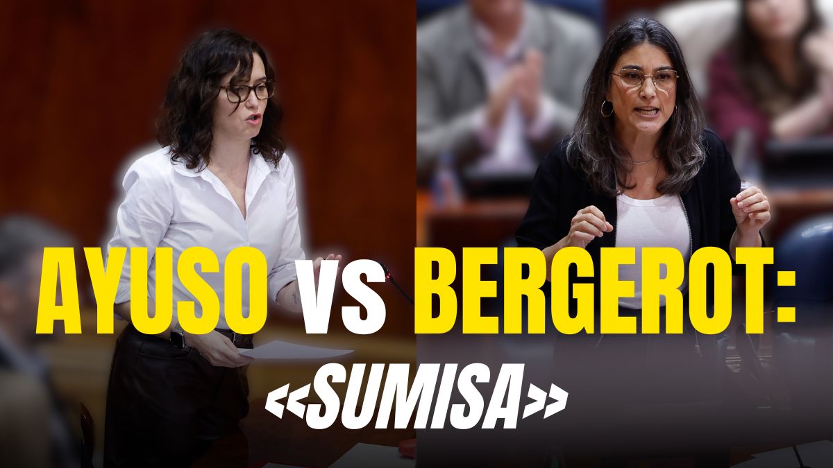 Bergerot llama «sumisa» a Ayuso en la Asamblea de Madrid