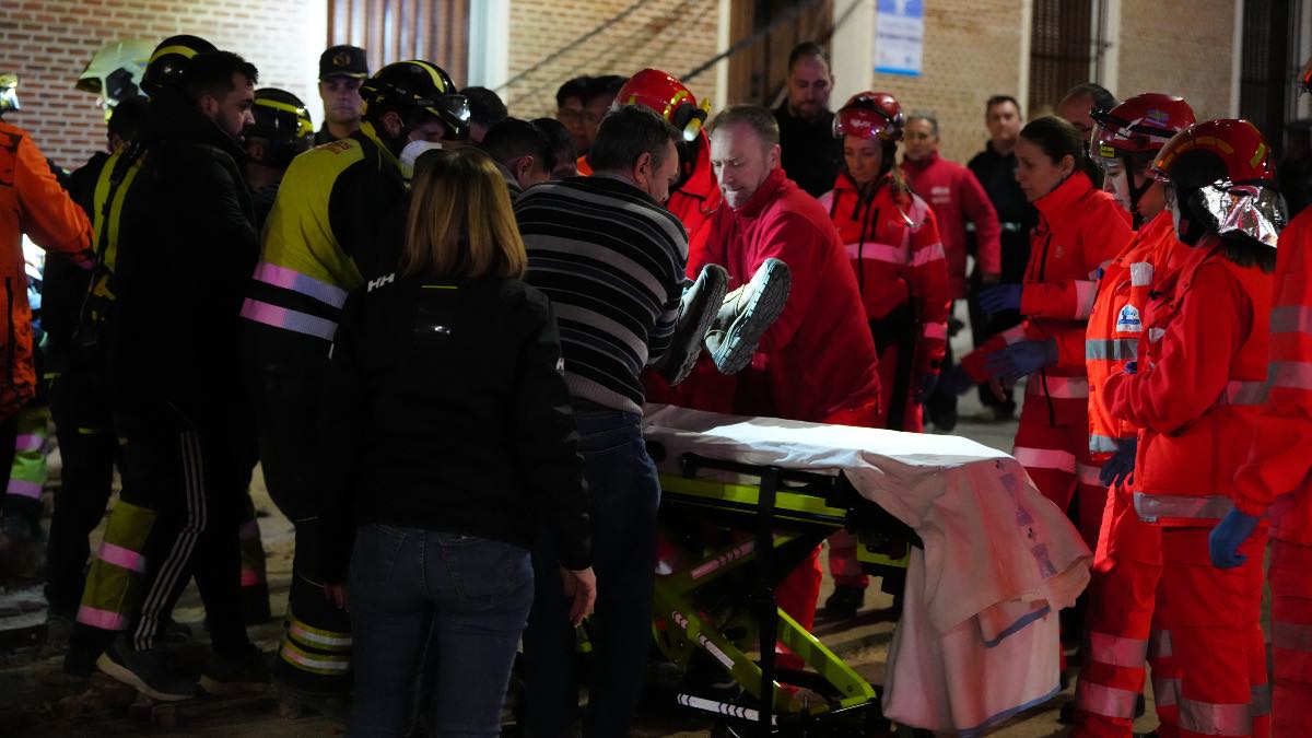 Un fallecido y dos rescatados tras un derrumbe en Valladolid