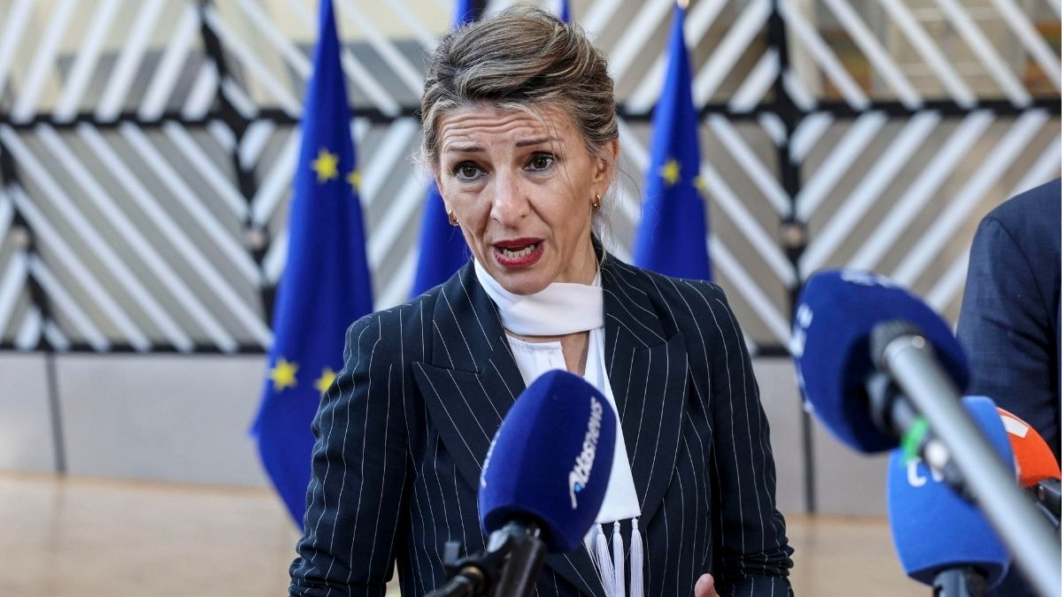Yolanda Díaz critica el ERE de Glovo y rechaza chantajes