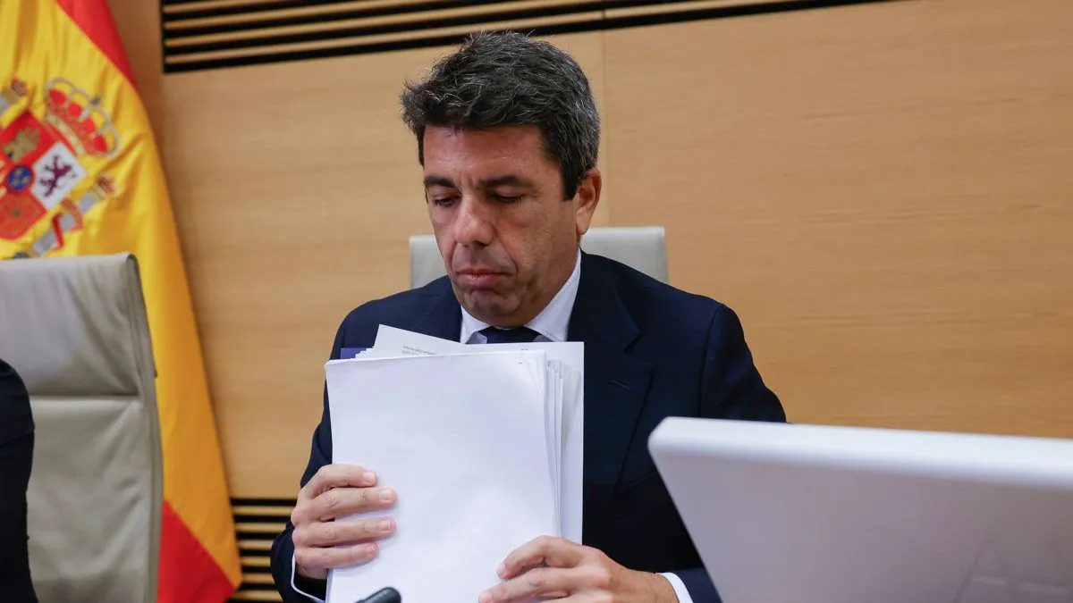 Fiscalía rechaza imputar a Carlos Mazón por la dana