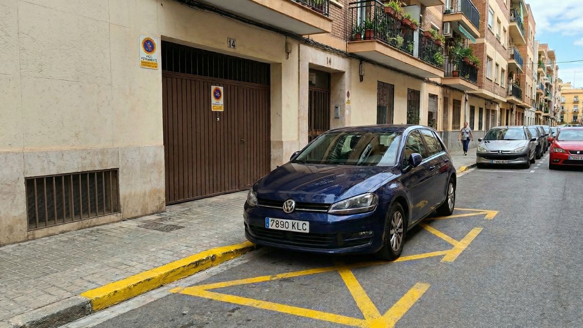 Prohibido aparcar en tu propio vado: multas de 200 euros