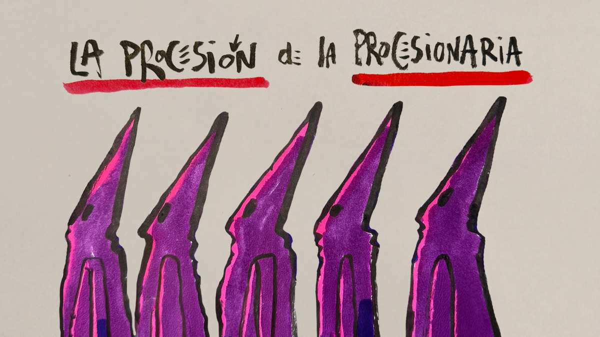 La viñeta animada de la procesión procesionaria