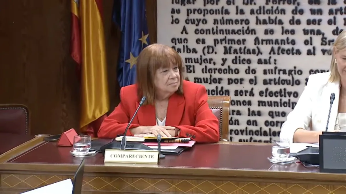 Cristina Narbona comparece en la comisión Koldo del Senado