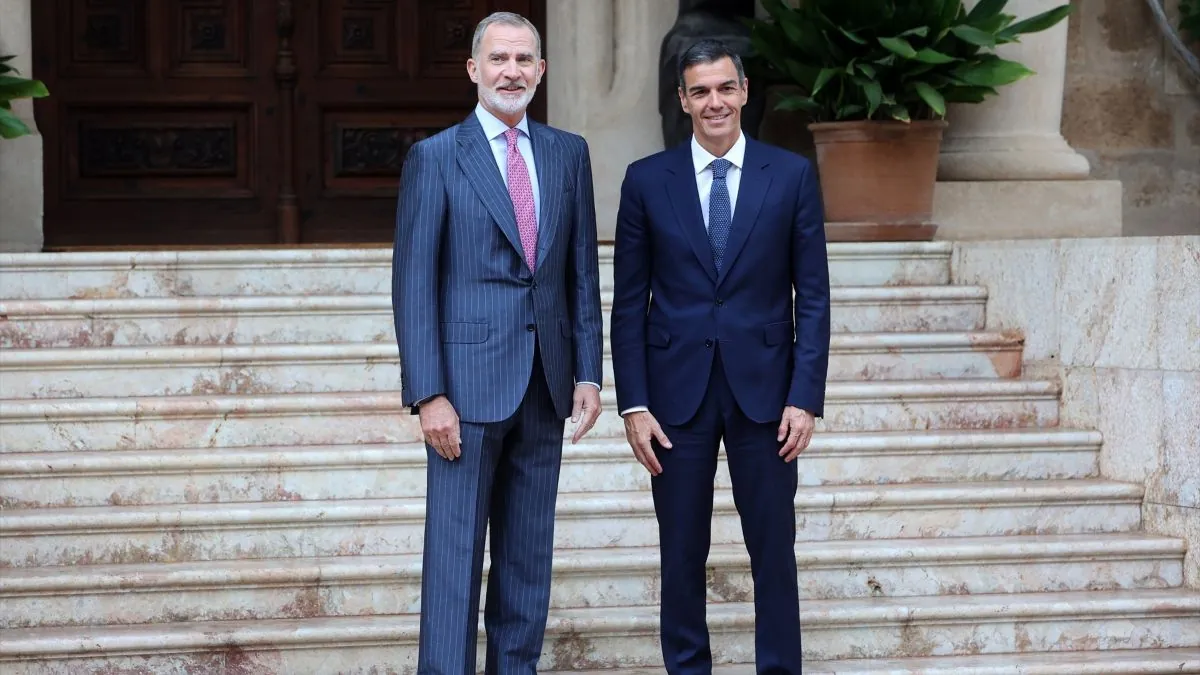 Felipe VI y Pedro Sánchez se reúnen en Palma de Mallorca