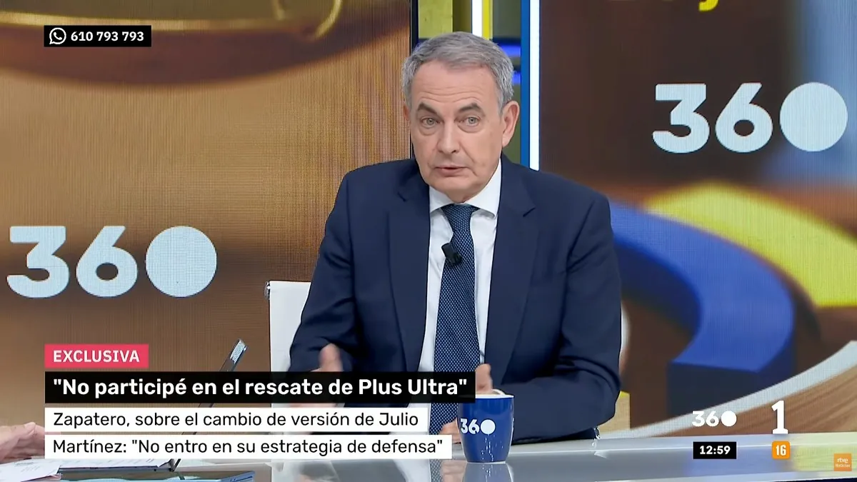 Zapatero rompe su silencio sobre Plus Ultra y sus joyas