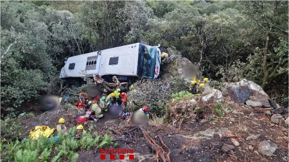 Accidente de autobús en Barcelona: 12 heridos graves